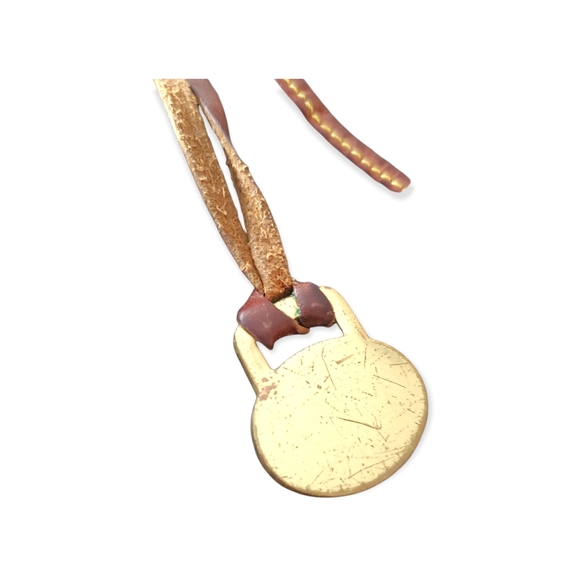 Dooney And Burke Crossbody strap purse navy blue and brown pebble leather - Picture 7 of 7